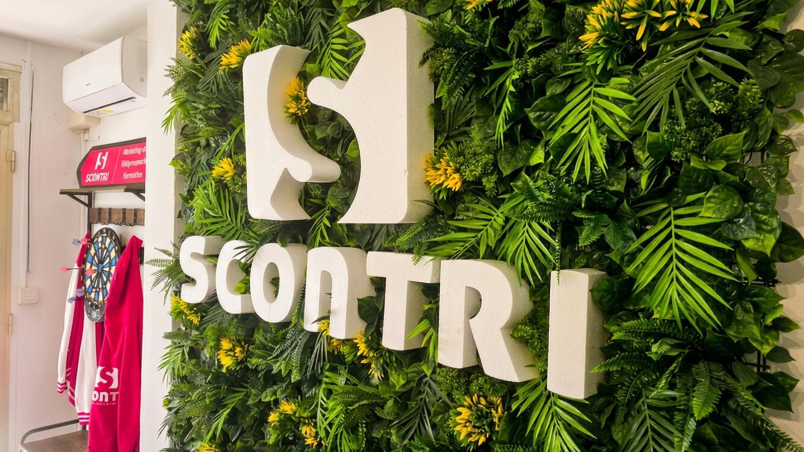 Le mur végétal Scontri au siège